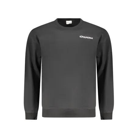 SWEAT-SHIRT NOIR À FERMETURE ÉCLAIR SUPERGA POUR HOMME - SUPERGA