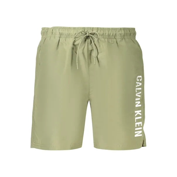 Maillot de bain homme Calvin Klein à fond vert - CALVIN KLEIN