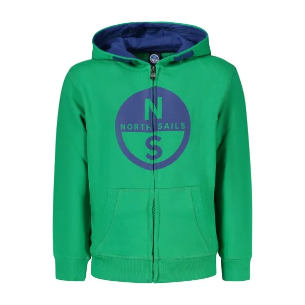 SWEAT-SHIRT VERT À FERMETURE ÉCLAIR POUR ENFANTS NORTH SAILS - NORTH SAILS