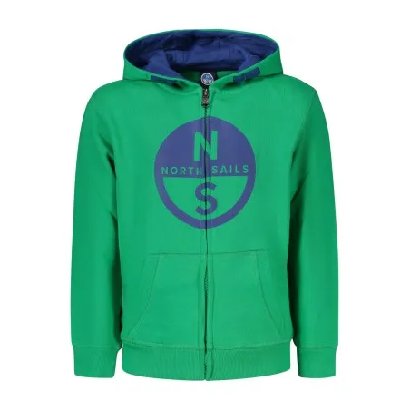 SWEAT-SHIRT VERT À FERMETURE ÉCLAIR POUR ENFANTS NORTH SAILS - NORTH SAILS