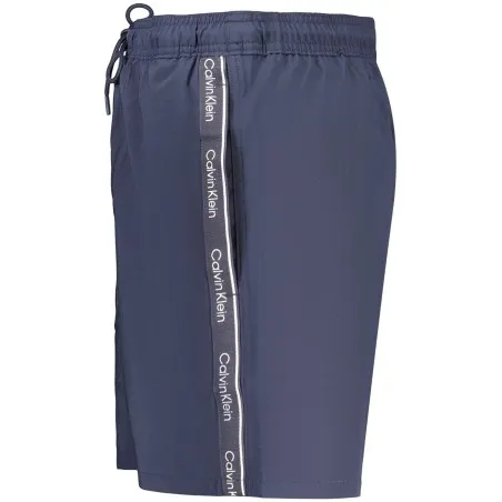 Maillot de bain homme Calvin Klein à fond bleu - CALVIN KLEIN
