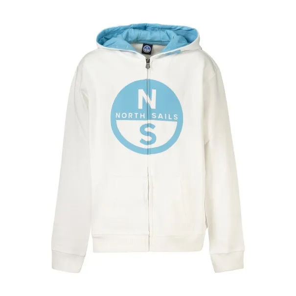 SWEAT-SHIRT BLANC À FERMETURE ÉCLAIR POUR ENFANTS NORTH SAILS - NORTH SAILS