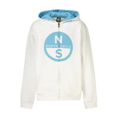 SWEAT-SHIRT BLANC À FERMETURE ÉCLAIR POUR ENFANTS NORTH SAILS - NORTH SAILS