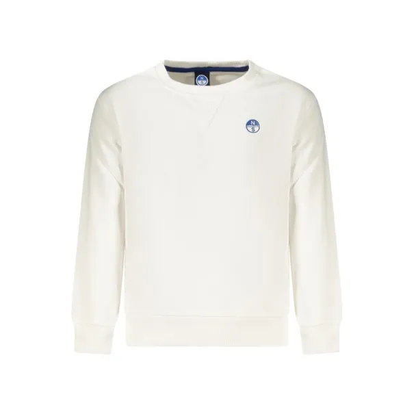SWEAT-SHIRT FERMETURE ÉCLAIR POUR ENFANTS NORTH SAILS, BLANC - NORTH SAILS