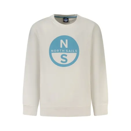 SWEAT-SHIRT FERMETURE ÉCLAIR POUR ENFANTS NORTH SAILS, BLANC - NORTH SAILS