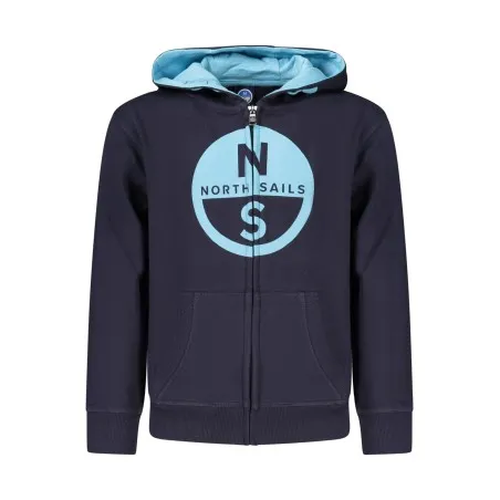 SWEAT-SHIRT BLEU À FERMETURE ÉCLAIR POUR ENFANTS NORTH SAILS - NORTH SAILS