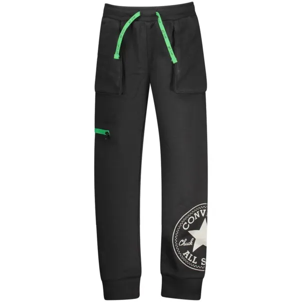 PANTALON DE SURVÊTEMENT LONG NOIR POUR ENFANTS CONVERSE - CONVERSE