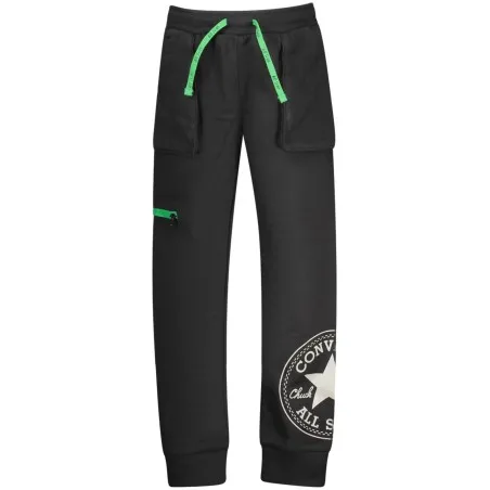 PANTALON DE SURVÊTEMENT LONG NOIR POUR ENFANTS CONVERSE - CONVERSE