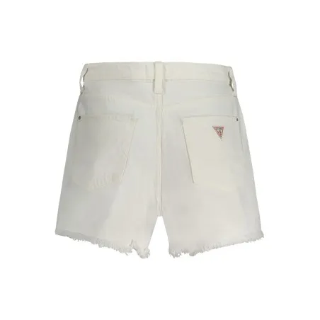 GUESS JEANS JEANS COURT FEMME BLANC - GUESS JEANS