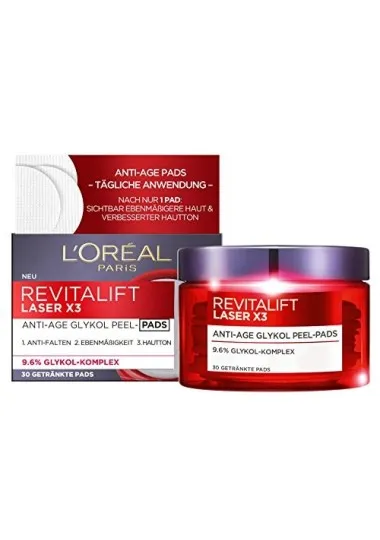 Disques Peeling Anti Age L'Oréal  REVITALIFT LASER - L'Oréal