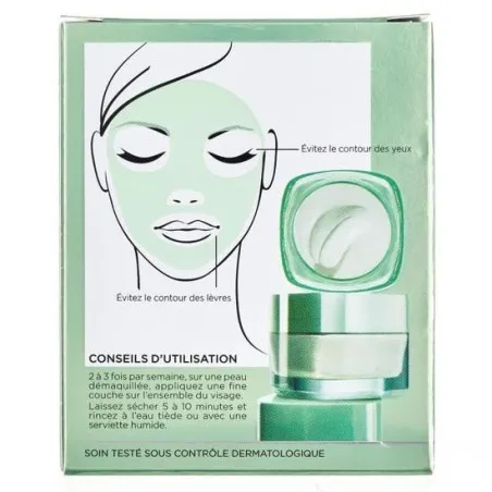 Masques Visage Purifiant L'Oréal  ARGILE PURE - L'OREAL