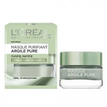Masques Visage Purifiant L'Oréal  ARGILE PURE - L'OREAL
