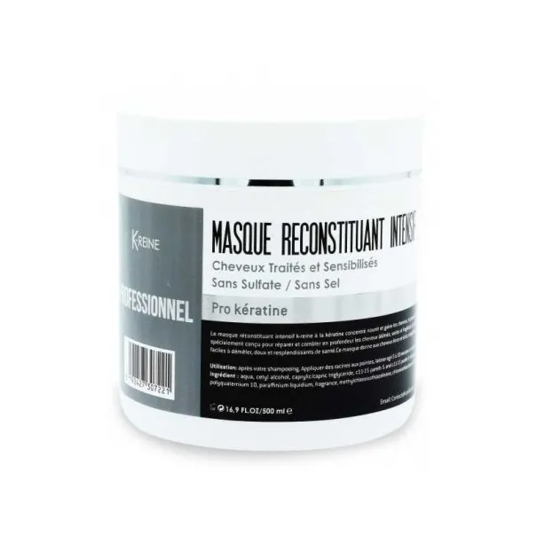 Masque Cheveux K- REINE RECONSTITUANT INTENSIF 500ML