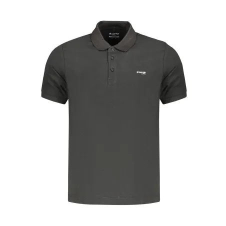 POLO NOIR À MANCHES COURTES POUR HOMME LOTTO - Lotto