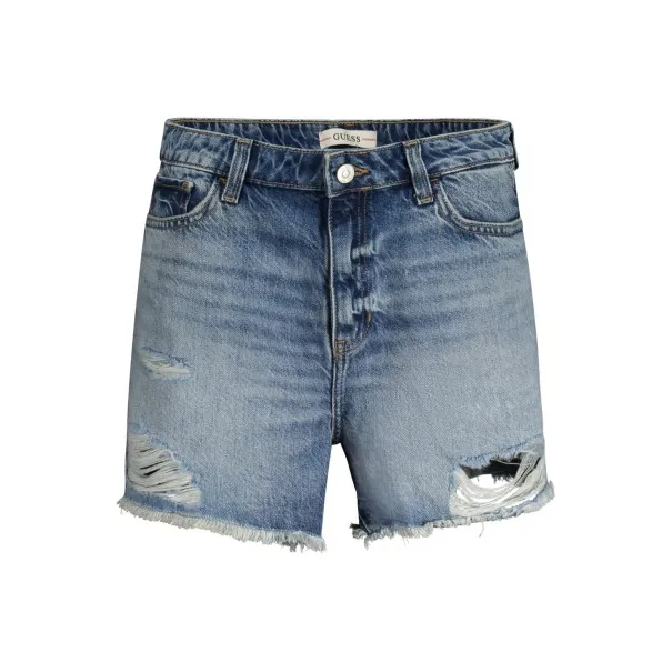 GUESS JEANS JEANS SHORT FEMME BLEU - GUESS JEANS