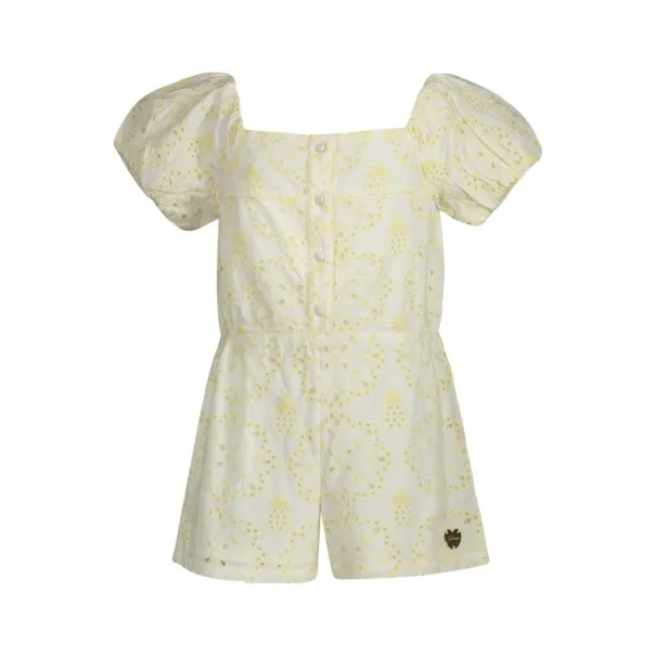 ROBE COURTE EN JEANS GUESS FILLE JAUNE - GUESS JEANS