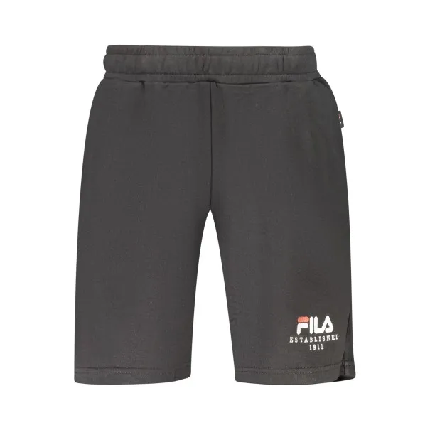 PANTALON DE SURVÊTEMENT COURT NOIR FILA POUR HOMME - FILA