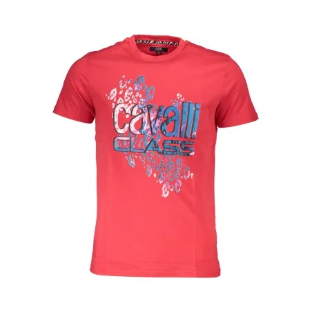 CAVALLI CLASS T-SHIRT MANCHES COURTES HOMME ROUGE - CAVALLI CLASS