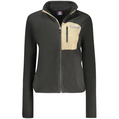 SWEAT-SHIRT NOIR À FERMETURE ÉCLAIR POUR FEMMES NORVÈGE 1963 - NORWAY 1963