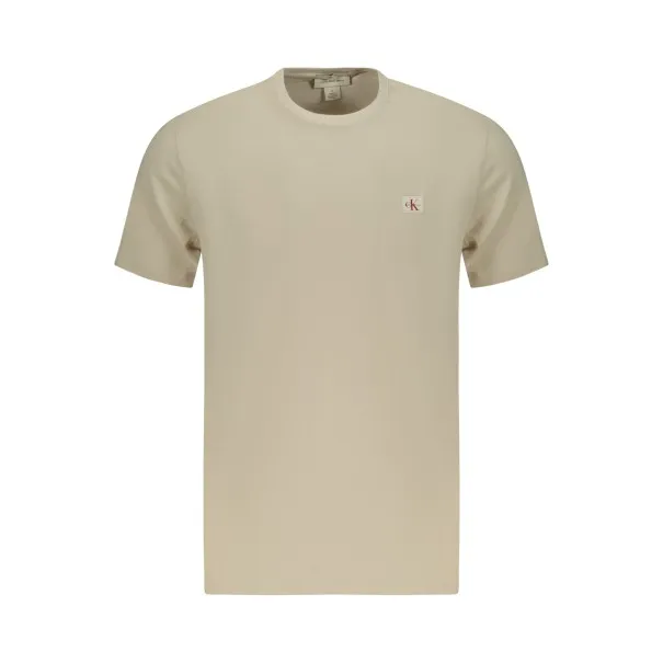 T-shirt beige à manches courtes pour homme CALVIN KLEIN - CALVIN KLEIN