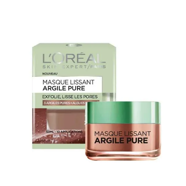 Masque Lissant L'Oréal ARGILE PURE ROUGE - L'Oréal Masque Lissant L'Oréal ARGILE PURE ROUGE - L'Oréal