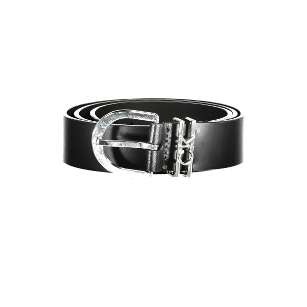 CALVIN KLEIN CEINTURE FEMME EN CUIR NOIR - CALVIN KLEIN