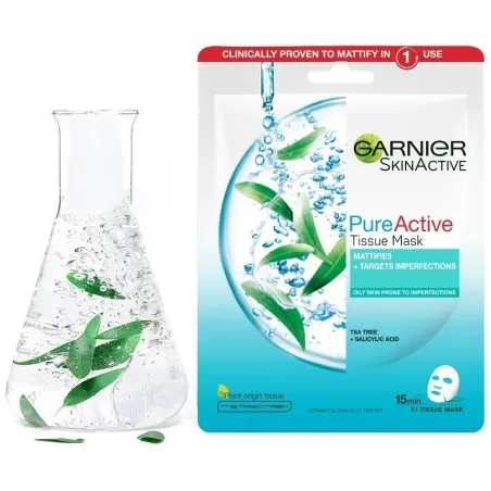 Masque visage Lissant Garnier  PURE ACTIVE - Garnier