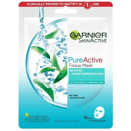 Masque visage Lissant Garnier  PURE ACTIVE - Garnier