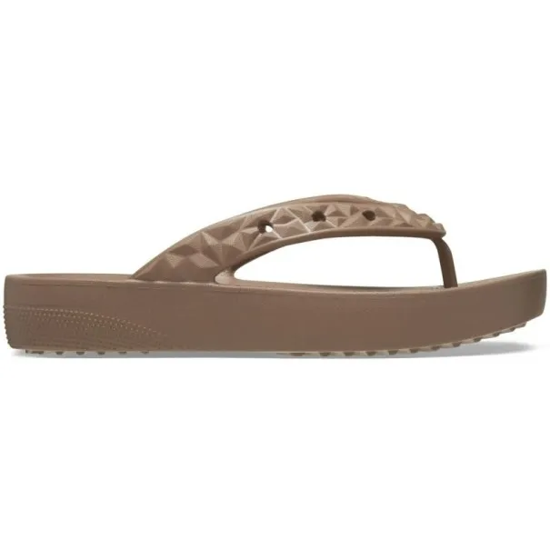 Tongs Femme CROCS CLASSIC PLATFORM GEOMETRC FLIP 2095652Q9 - CROCS