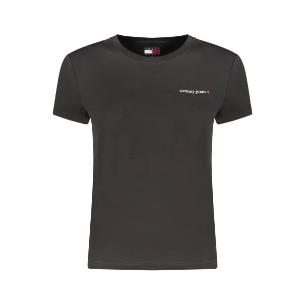 T-shirt noir à manches courtes pour femme Tommy Hilfiger - TOMMY HILFIGER