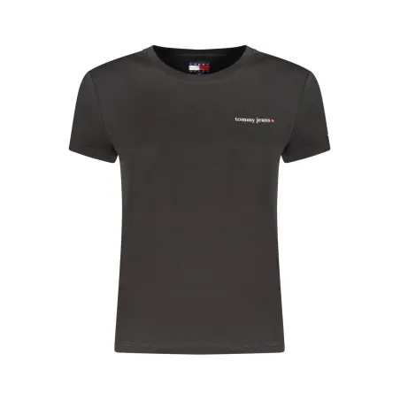 T-shirt noir à manches courtes pour femme Tommy Hilfiger - TOMMY HILFIGER
