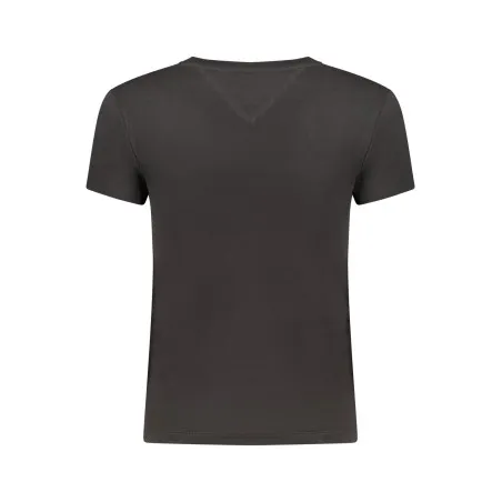 T-shirt noir à manches courtes pour femme Tommy Hilfiger - TOMMY HILFIGER