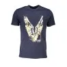 T-SHIRT MANCHES COURTES HOMME CAVALLI CLASS BLEU - CAVALLI CLASS