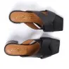 Sabot cuir demi talon E26-3910 - Seaside