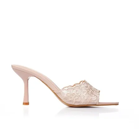 Sabot talon dentelle E26-F398 - Seaside