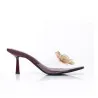 Sabot transparente fleur talon E26-F9908 - Seaside