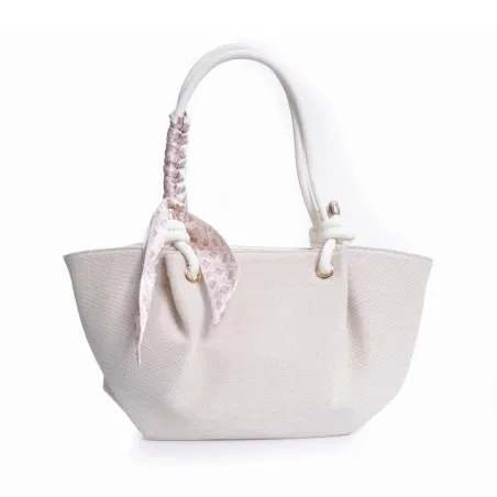 Sac cabas en tissu avec foulard satin P26-F840 - Seaside