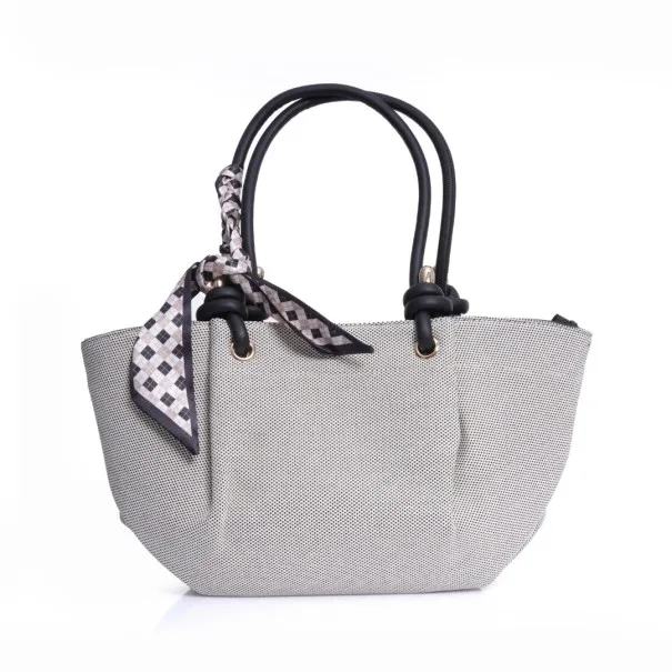 Sac cabas en tissu avec foulard satin P26-F840 - Seaside