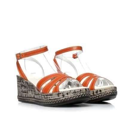 Sandale Cuir compensées E26-8075 - Seaside