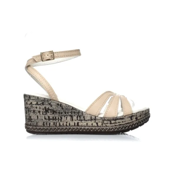 Sandale Cuir compensées E26-8075 - Seaside