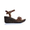 Sandale cuir compensée boucle E26-2109 - Seaside