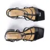 Sandale Cuir confort demi talon E26-43380 - Seaside