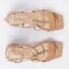 Sandale Cuir confort demi talon E26-43380 - Seaside