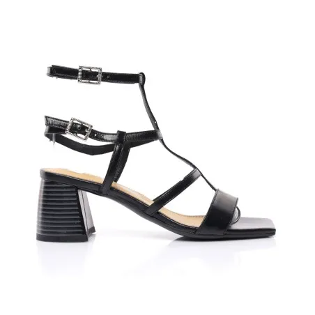 Sandale Cuir confort demi talon E26-43380 - Seaside