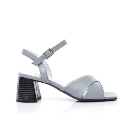 Sandale cuir demi talon E26-2011 - Seaside