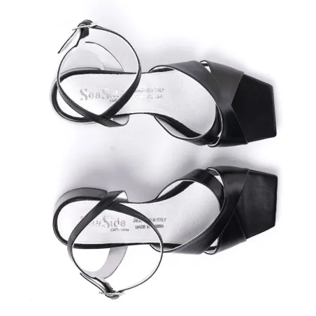 Sandale cuir demi talon E26-2011 - Seaside