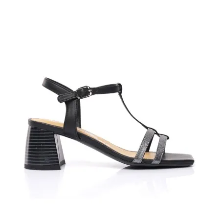 Sandale cuir demi talon E26-G804 - Seaside