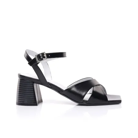 Sandale cuir demi talon E26-2011 - Seaside
