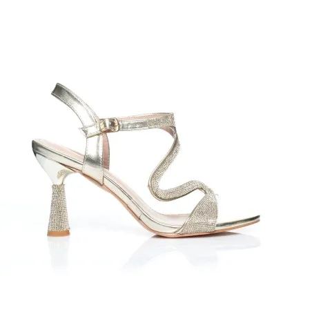 Sandale soiree talon strass E26-F9705 - Seaside