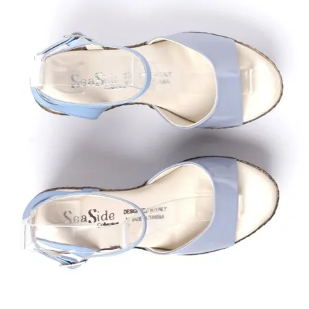 Sandales Cuir vernis E26-5833 - Seaside